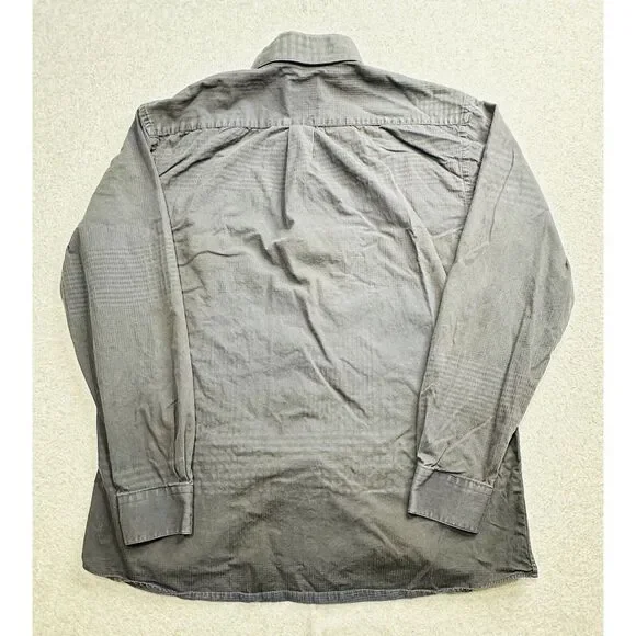 F/X Fusion Shirt Adult Medium Black Blue‎ Geometric Preppy Designer Casual Mens - Picture 5 of 9